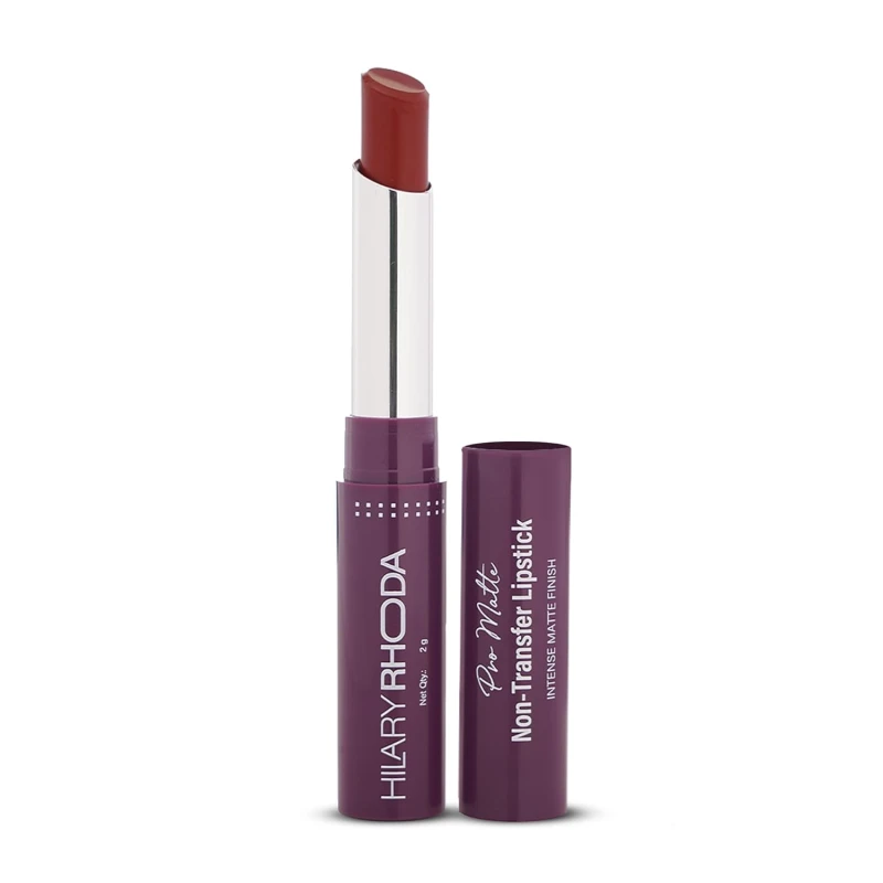 Hilary Rhoda Pro Matte Non-Transfer Lipstick | Waterproof &amp; Smudge-Proof | 12-Hour Long Stay | 24 Shades Available | Highly Pigmented Matte Finish Lipstick | 2g - (Fuschia Fanatic | Shade 08) thumbnail 9