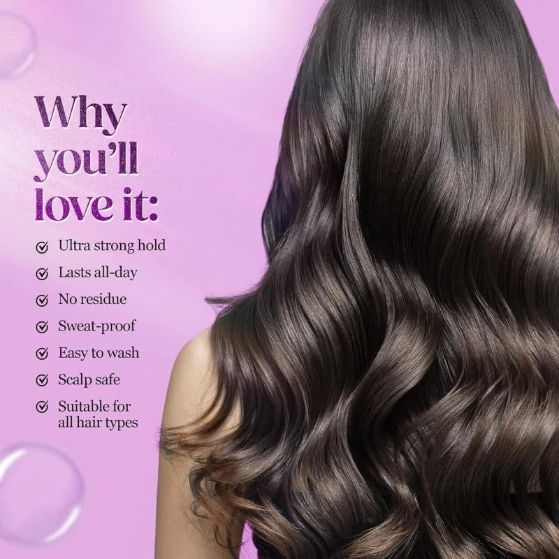 Hilary Rhoda Super Hold All Day Hair Spray | Lasts All Day Long &amp; Ultra Strong Hold | No Residue &amp; Sweat-Proof Hair Spray | 420ml (Pack of 1) thumbnail 4