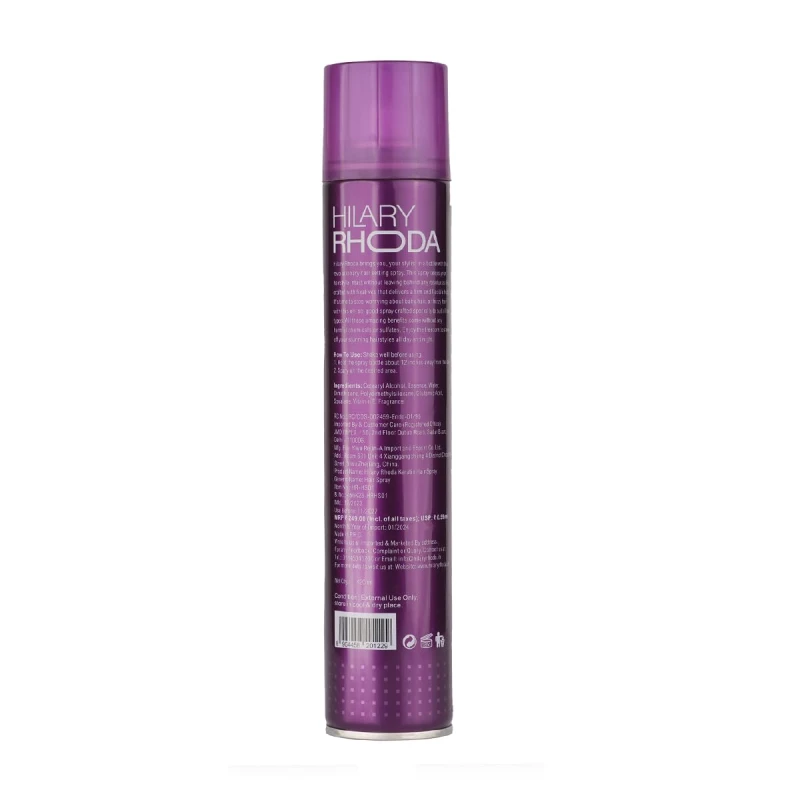 Hilary Rhoda Super Hold All Day Hair Spray | Lasts All Day Long &amp; Ultra Strong Hold | No Residue &amp; Sweat-Proof Hair Spray | 420ml (Pack of 1) thumbnail 7