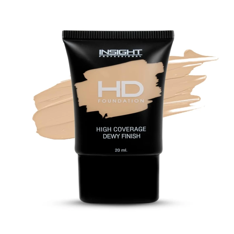 INSIGHT HD Foundation | Dewy Finish | High Coverage| Blurring Properties| Lightweight | Fragrance Free |Flawless Look| Shade-LN08 thumbnail 5