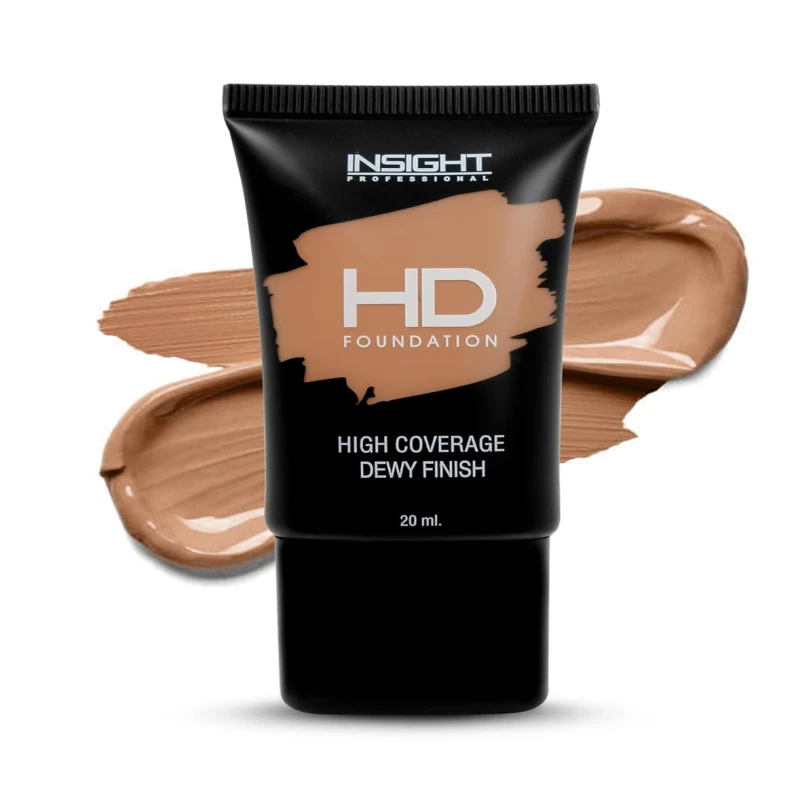 INSIGHT HD Foundation | Dewy Finish | High Coverage| Blurring Properties| Lightweight | Fragrance Free |Flawless Look| Shade-MN20 thumbnail 5