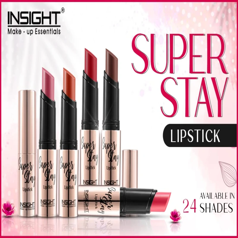 INSIGHT Super Stay Lipstick | Lightweight Formula | Long Wear | Transferproof | Waterproof - (AMARA) 7g thumbnail 4
