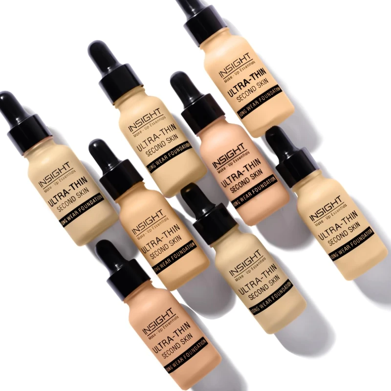 INSIGHT Ultra-Thin Second Skin Foundation 20ml | Long Wear Liquid Matte, Waterproof, Full Coverage, Oil-Free, SPF 15, Lightweight Base – Warm Nude thumbnail 5