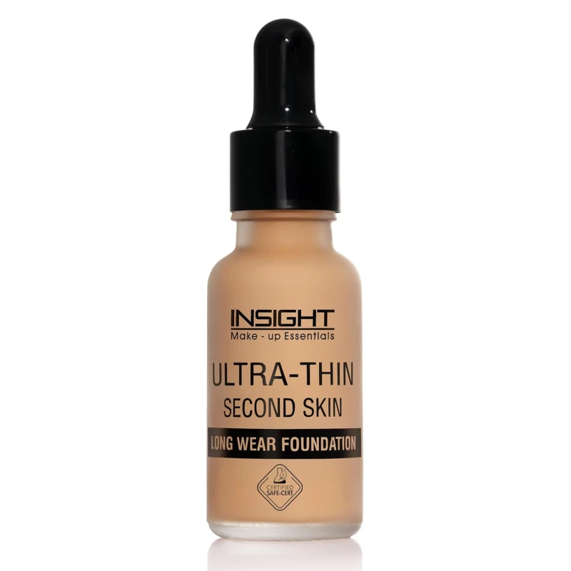INSIGHT Ultra-Thin Second Skin Foundation 20ml | Long Wear Liquid Matte, Waterproof, Full Coverage, Oil-Free, SPF 15, Lightweight Base – Warm Nude thumbnail 6