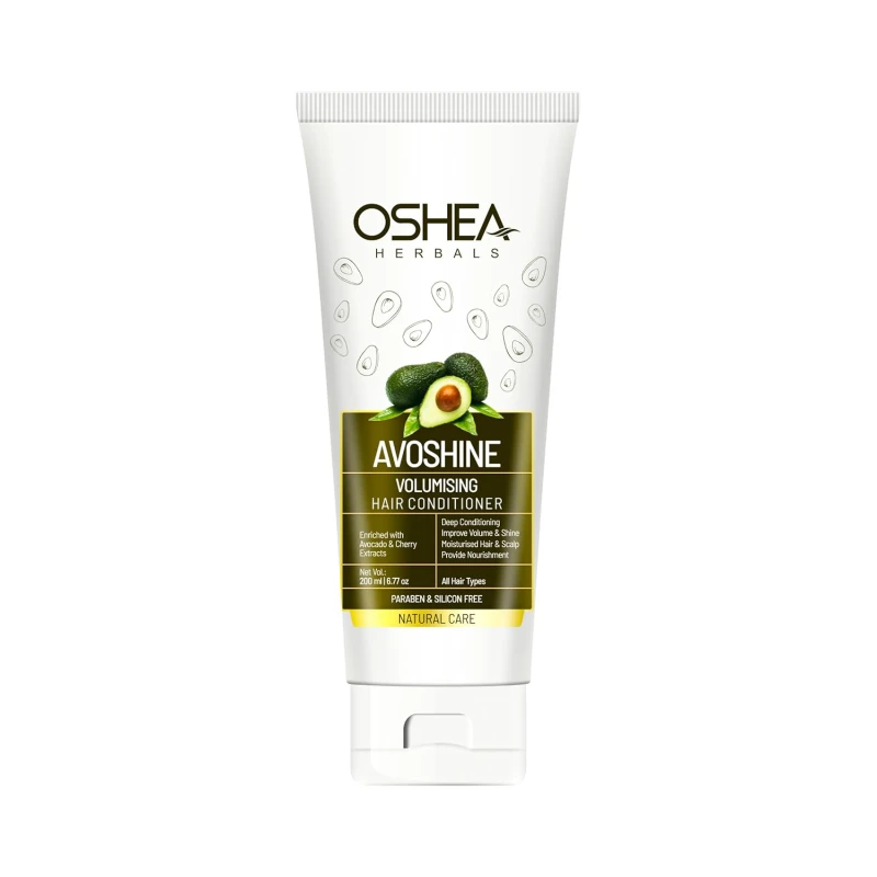 Oshea Herbals Avoshine Volumizing Hair Conditioner for Women &amp; Men| Deep Conditioning for Smoothness, Shine &amp; Frizz Control | Enriched with Avocado &amp; Cherry Extract | Paraben &amp; Silicone Free - 200ml thumbnail 5