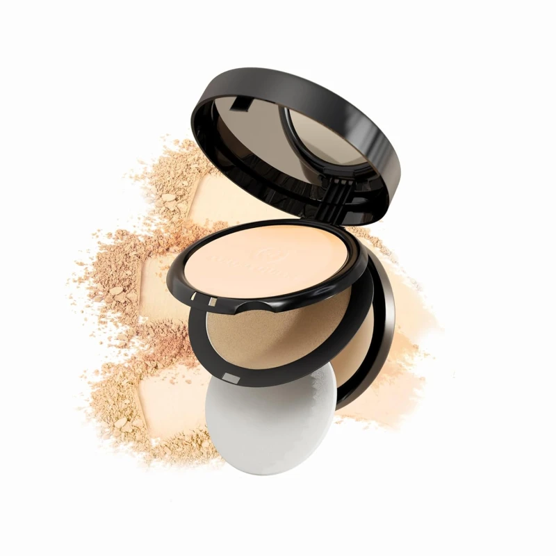 Queen 3-in-1 Multi Effect Sun Block Compact Powder - Rose Blush, 30g | Long Lasting Compact Powder with Highlighter | Blends Effortlessly, Absorbs Oil, Lightweight Pressed Powder for Women thumbnail 11