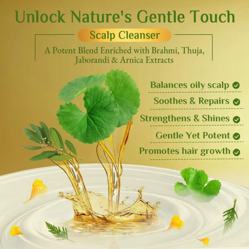 Richfeel Arnica Anti Dandruff Shampoo - Clears Dandruff Flakes, Relieves Excessive Oil, and Soothes Itching | 100 ml thumbnail 4
