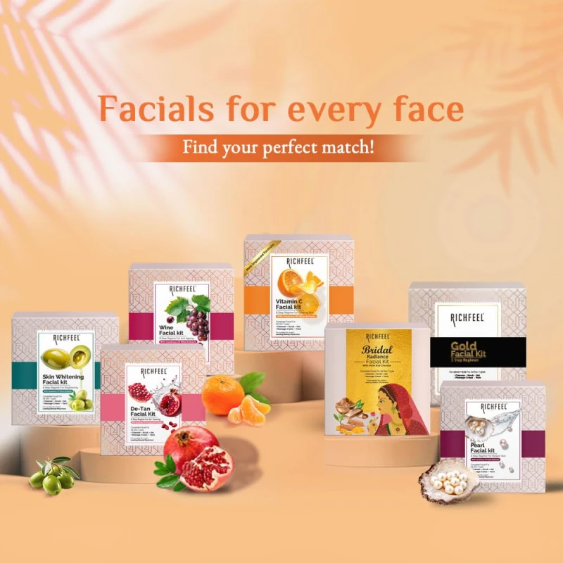 Richfeel Brightening Facial Kit with Vitamin C | For Glowing Skin | Tan Removal| 30 g thumbnail 7