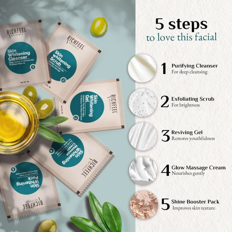 Richfeel Skin Whitening Facial Kit 30g thumbnail 5