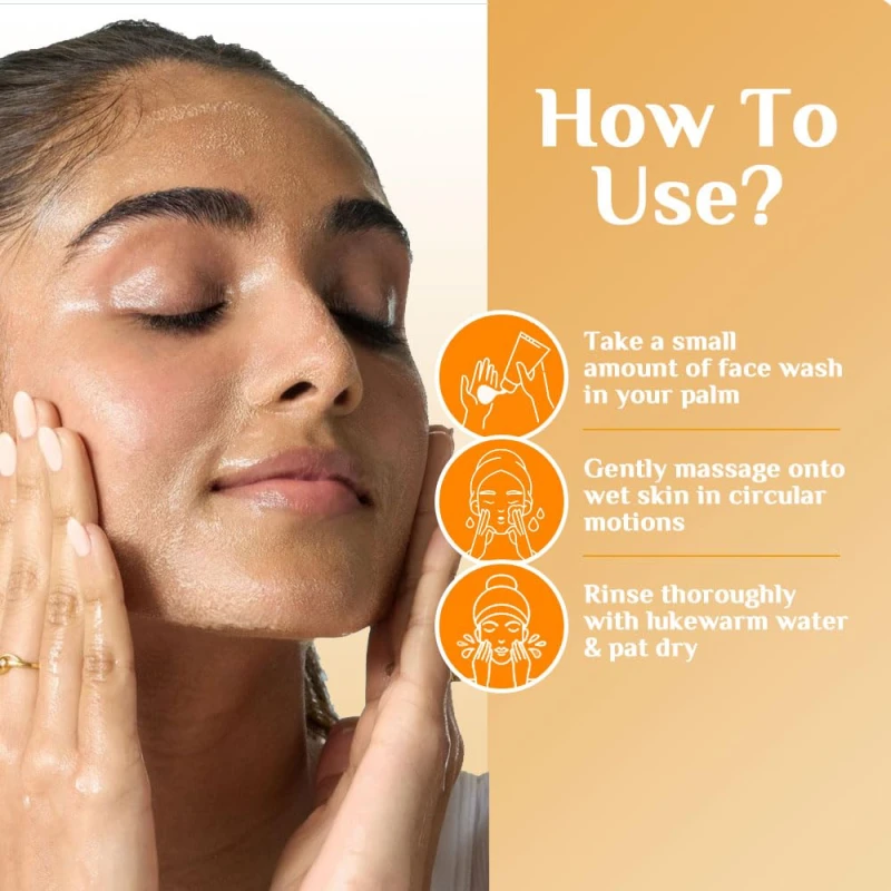 Richfeel Vitamin C Face Wash | 100gm | Antioxidant-Rich Cleanser for Radiant, Firm &amp; Youthful Skin | Boosts Collagen &amp; Fights Toxins | For All Skin Types (Pack of 2) thumbnail 8